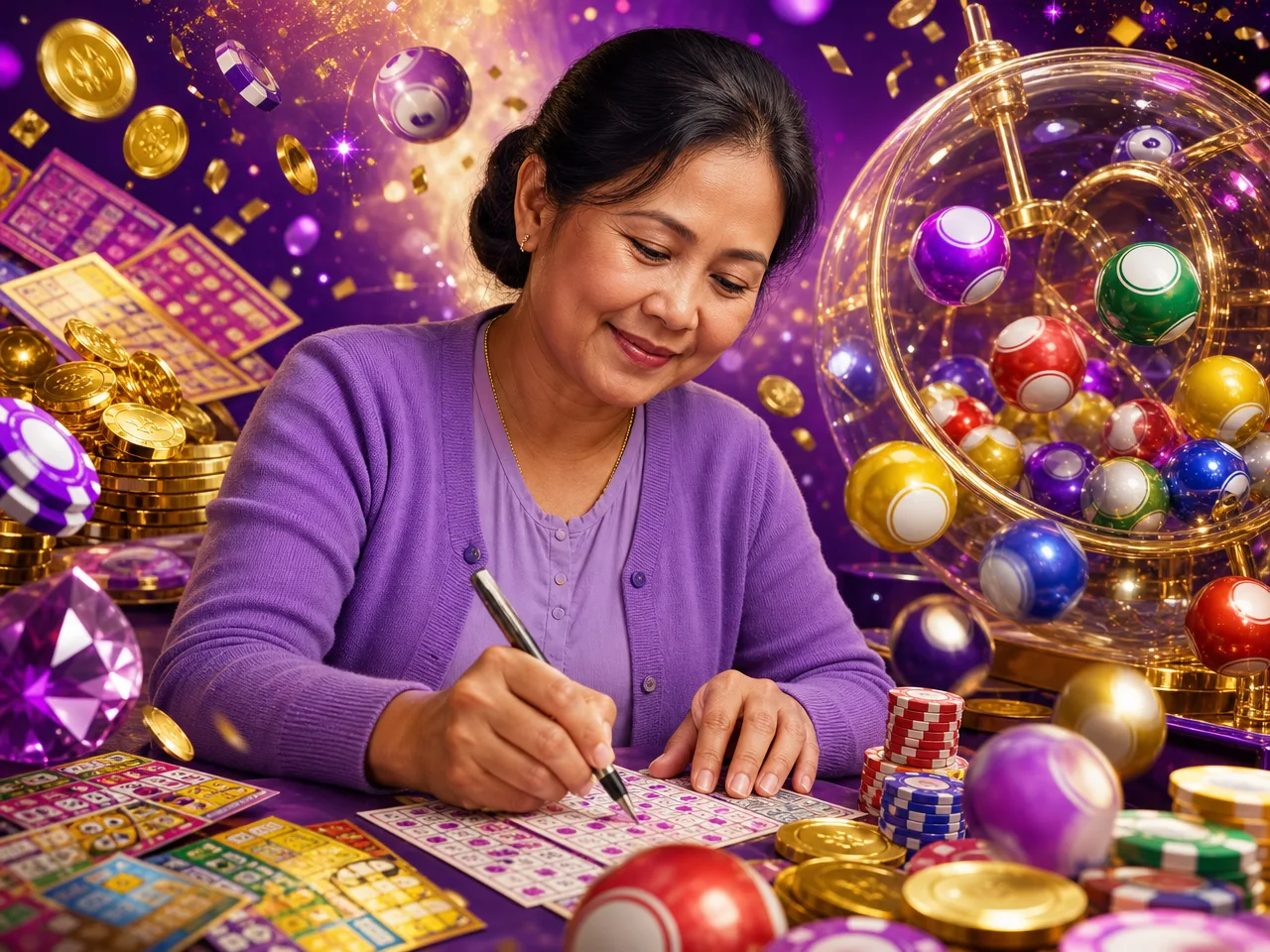 What Is SCRPlay? – lottery bingo violet illustration