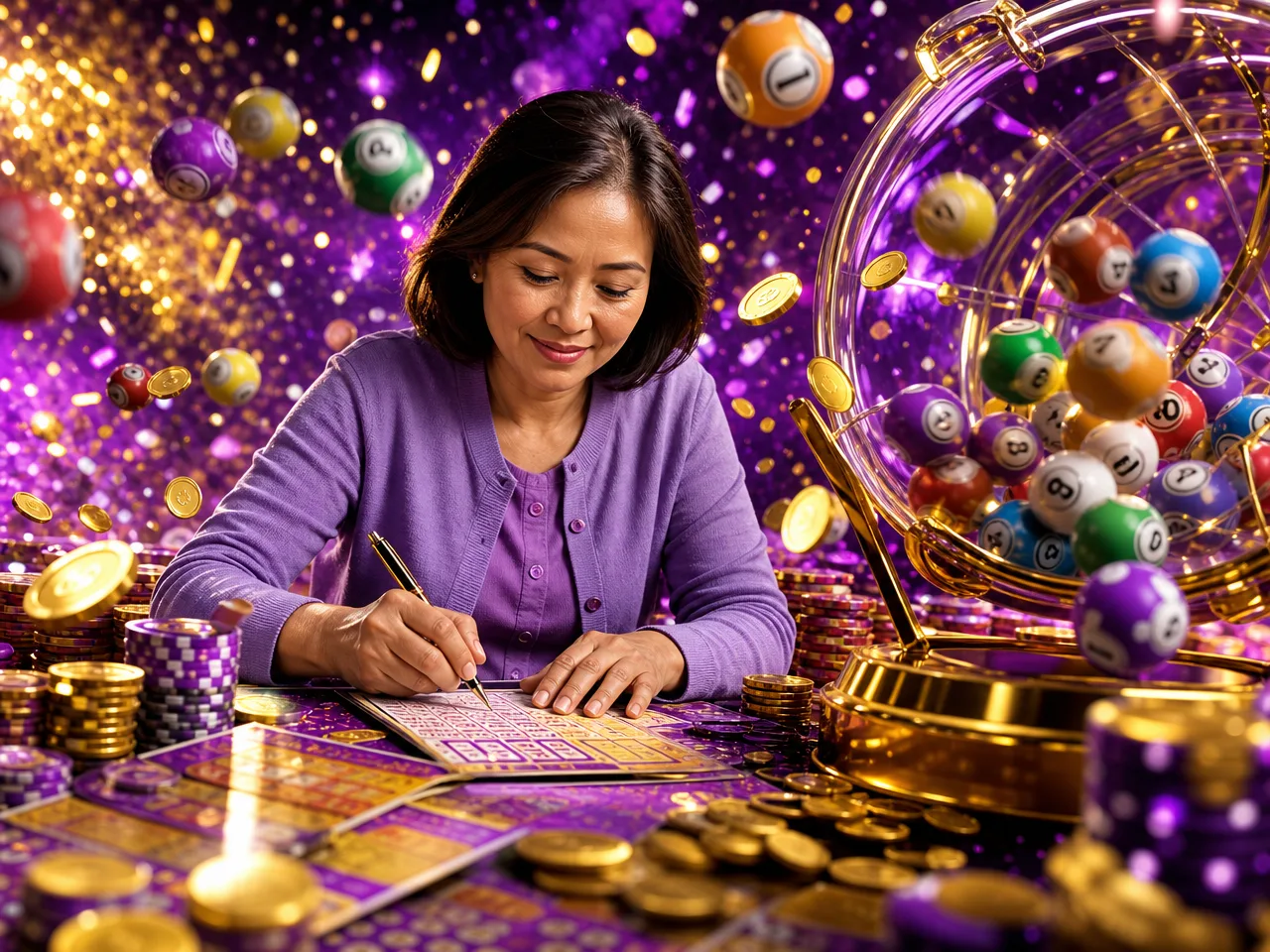 What SCRPlay Is – lottery bingo violet illustration